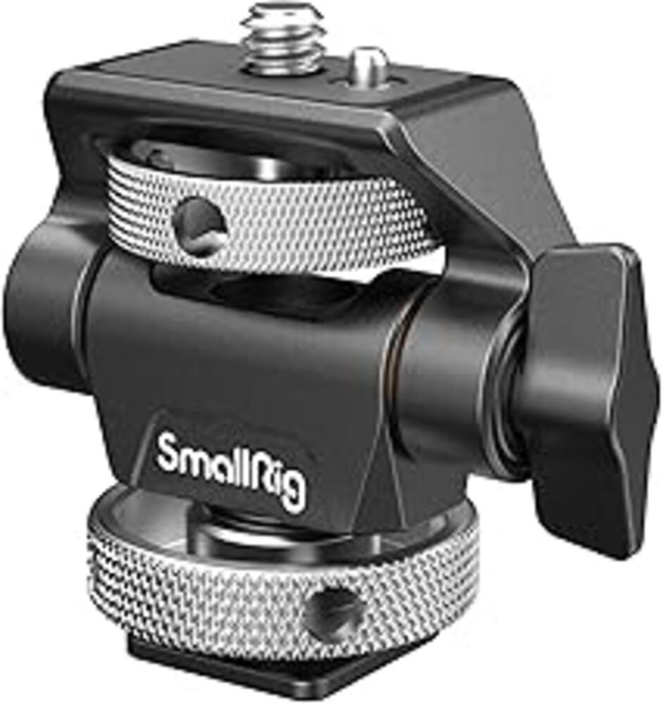 SmallRig Field Monitor Mount Holder Swivel and Tilt Adjustable with Cold Shoe Mount for 5" and 7" Monitor