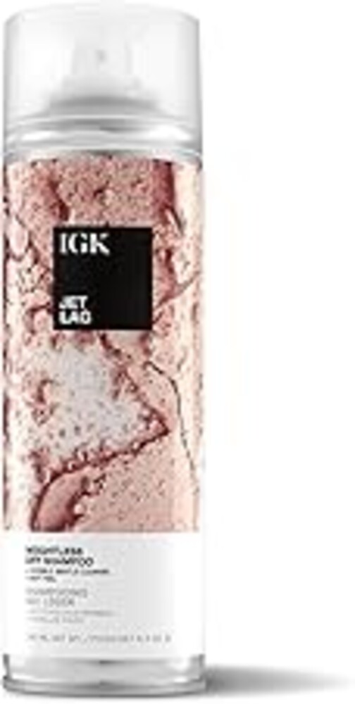 IGK JET LAG Invisible Dry Shampoo Spray | Refreshes Hair Between Washes + Absorbs Oil | Weightless, No White Residue, Soft Finish | Vegan + Cruelty Free | 6.3 Oz