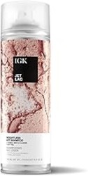 IGK JET LAG Invisible Dry Shampoo Spray | Refreshes Hair Between Washes + Absorbs Oil | Weightless, No White Residue, Soft Finish | Vegan + Cruelty Free | 6.3 Oz