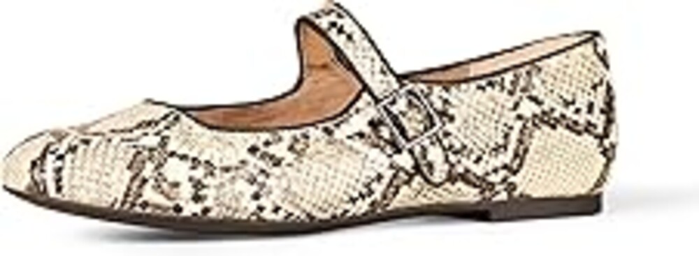 Amazon Essentials Women's Velvet Mary Jane Ballet Flat with Buckle Strap