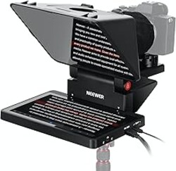 NEEWER 2 in 1 Teleprompter 11 Inch with Monitor for Windows MacOS, Supports Screen Mirroring, Portable Prompter for Camera Mobile Phone Webcam for YouTube Twitch Live Streaming Conference, X11