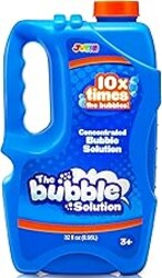 JOYIN 32 OZ Concentrated Bubble Solution for Bubble Machines (Up to 2.5 Gallons), Concentrated Solution Refills for Machine, Wands, Blower, Easter, Kids, Parties