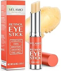 VELAMO ADVANCED Retinol Eye Stick: Renewing & Firming Under Eye Balm for Dark Circles, Puffiness, Fine Lines & Wrinkles - Travel Essentials, Portable & Perfect for On-the-go Use, 0.1 OZ/3g