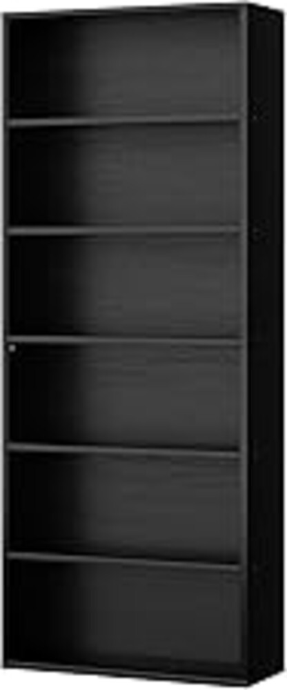 Shintenchi Bookshelf,6-Tier Open Bookcase and Bookshelves,6 Shelf Display Storage Shelves Floor Standing 70.6 inches Tall Bookcase for Home Office, Living Room (Black)