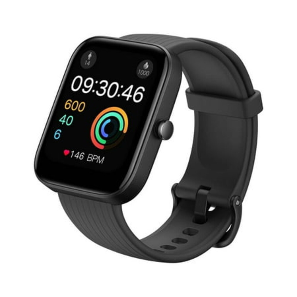 Amazfit Bip 3 Urban for Adults and Kids, 1.69in Smart Watch, Black, Silicone Band