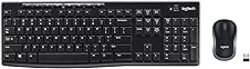 Logitech MK270 Wireless Keyboard and Mouse Combo for Windows, 2.4 GHz Wireless, Compact Mouse, 8 Multimedia and Shortcut Keys, 2-Year Battery Life, for PC, Laptop - Black