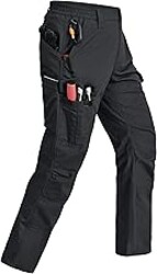 Mens Cargo Pants Ripstop Water Resistant Breathable Tactical Hiking Pants with 7 Pockets