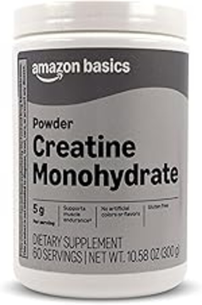 Amazon Basics Creatine Monohydrate Powder, 10.58 oz, 60 Servings