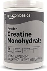 Amazon Basics Creatine Monohydrate Powder, 10.58 oz, 60 Servings