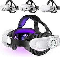 Head Strap for Quest 3S/ Quest 3/Quest 2, Elite Strap Replacement Enhanced Support Comfort, VR Headset Accessories Compatible with Oculus Meta Quest 3 Headstrap Reduce Facial Stress- MV1000