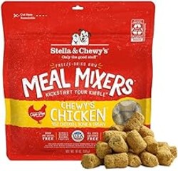 Stella & Chewy's Freeze-Dried Raw Chicken Meal Mixers- Dog Food Topper and Mixer - Made with 95% Cage-Free Chicken, Organs & Bone - Perfect for Picky Eaters - Grain-Free - 18oz