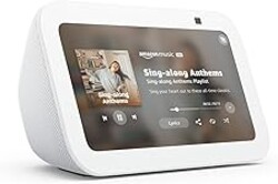 Amazon Echo Show 5 (newest model), Smart display, Designed for Alexa+, 2x the bass and clearer sound, Glacier White