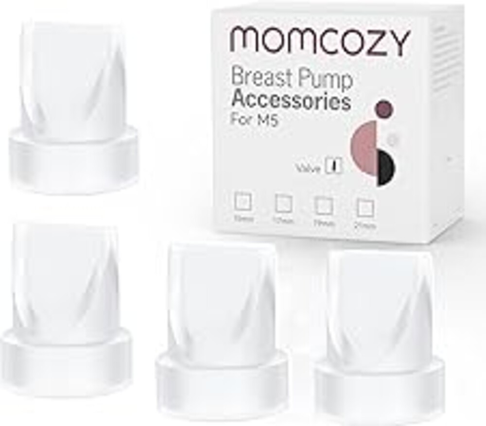 Momcozy M5 Duckbill Valves. Original M5 Breast Pump Replacement Accessories, 4 PCS