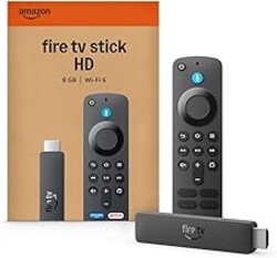 Amazon Fire TV Stick HD (newest model), free & live TV, new Fire TV experience Alexa Voice Remote, powered by the TV