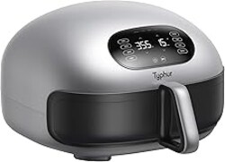 Typhur Dome 2 AI Smart Air Fryer, 15-in-1 Large Flat Airfryer with Top & Bottom Heating, Self-Cleaning Digital Fryer, PFAS-Free Ceramic Basket, Fits a 12" Pizza or Steaks, Whisper-Quiet, 120V