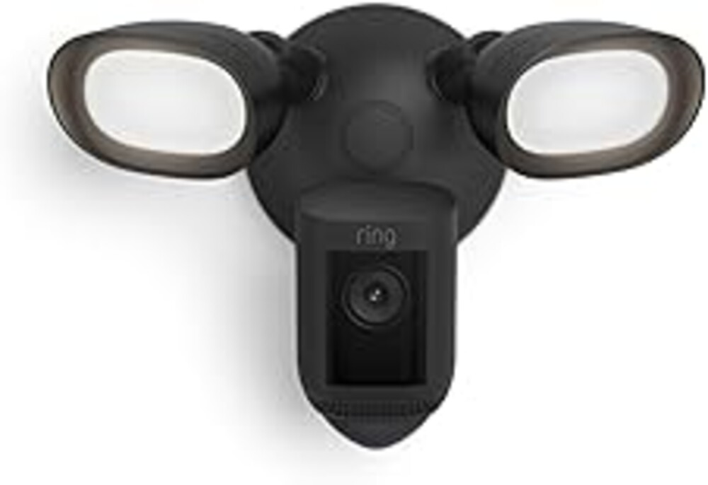 Ring Floodlight Cam Wired Pro, Home or business security, Retinal 2K Video, Color Night Vision and Two-Way Talk with Audio+, Graphite