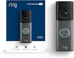 Ring Wired Doorbell 4K Pro (Newest Model), Retinal 4K with wide-angle video, 10x Enhanced Zoom, and Night Vision, Deep Silver