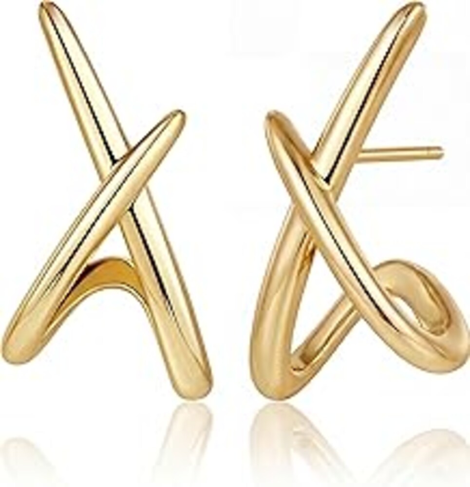 Gold Earrings for Women Trendy,14K Gold Stud Earrings Dainty Earrings Simple Minimalist Gold Earrings Hypoallergenic Earring for Women Gifts