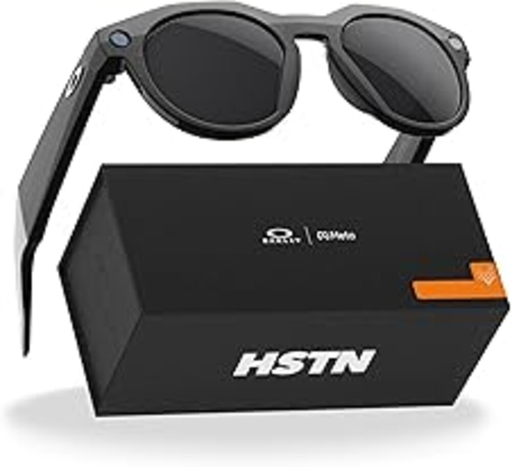Oakley Meta HSTN, Black | Smart AI Glasses for Men, Women — Performance for Sports, Athletes — Camera, Audio, Video — 8 Hour Battery — 3K HD Resolution — Prizm™ Polarized Lenses