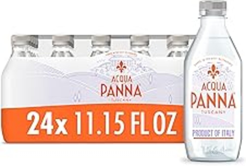 Acqua Panna Natural Spring Water, 11.15 FL OZ Plastic Water Bottles (24 Count)