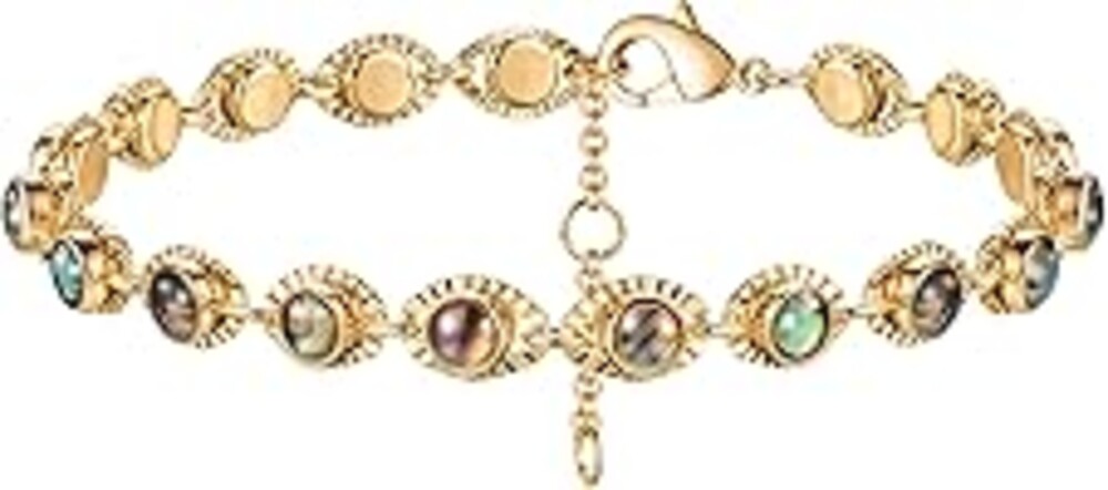 MEVECCO Bracelet for Women 14K Gold Plated Dainty Chain Simple Jewelry Cute Handmade Minimalist for Her