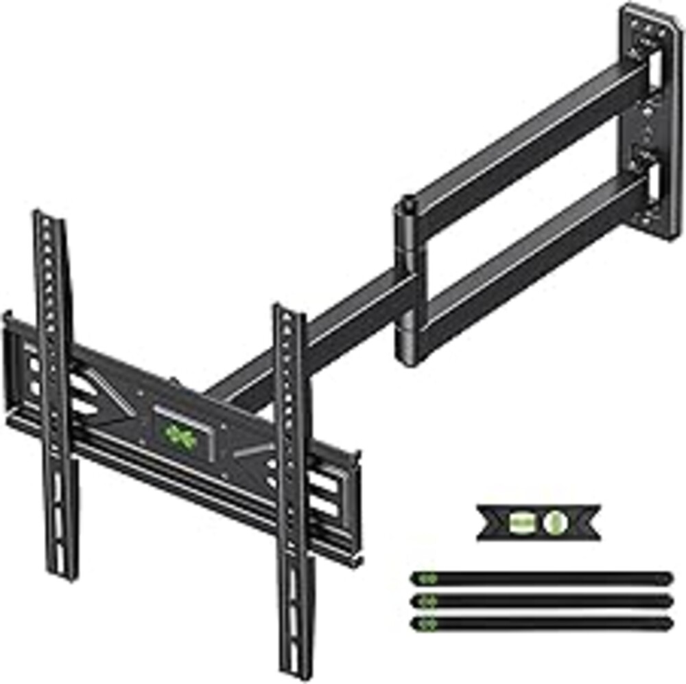 USX MOUNT Corner TV Wall Mount with 31.22" Long Arm for 26-65 Inch TVs up to 80 lbs, Full Motion TV Wall Mount Bracket with Swivel and Tilt, Max VESA 400x400mm fit Most 32 40 42 43 50 55 60 65 TVs