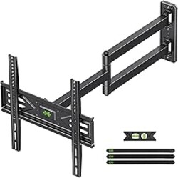 USX MOUNT Corner TV Wall Mount with 31.22" Long Arm for 26-65 Inch TVs up to 80 lbs, Full Motion TV Wall Mount Bracket with Swivel and Tilt, Max VESA 400x400mm fit Most 32 40 42 43 50 55 60 65 TVs