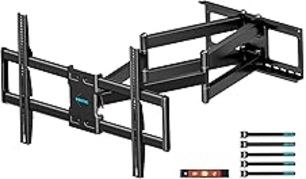 Heavy Duty TV Wall Mount with Extra Long Extendable Arm for 60–110 Inch TVs, Holds Up to 275lbs, Full Motion Bracket with Corner Swivel and Tilt, Max VESA 800x600mm, Fits 24" Studs, Wide Compatibility