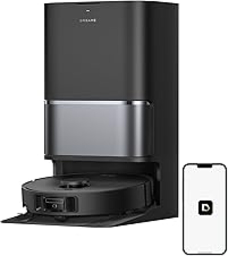 DREAME L40 Ultra Gen 2 Robot Vacuum and Mop with 25,000Pa Suction, Extendable Side Brush and Mop, All-in-One Self-Emptying & Cleaning Dock, Voice & App Control, Black