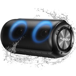 Hupoaf Bluetooth Speaker, 2025 New Portable Wireless Speaker with 6D Loud Sound, IPX7 Waterproof, HD Call, RGB Lights, 12H Playtime for Home/Party/Outdoor/Beach, Electronic Gadgets, Birthday Gift