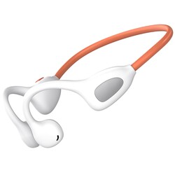 Acjohtin Open Ear Headphones, Bluetooth 6.1 Wireless Air Conduction Headphones Sport Earbuds,IPX6 Waterproof,Clear Call,Lightweight Earphones for Running Cycling Workouts (White)