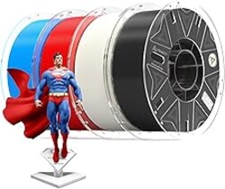 Official CREALITY Hyper PLA RFID Filament 1.75mm 4KG for K2 Plus Combo, High Speed 30-600mm/s 3D Printer Filament, 4Pack(8.8lbs)/Spool Hyper PLA RFID Support CFS,Most 3D Printers,Black& White&Blue&Red