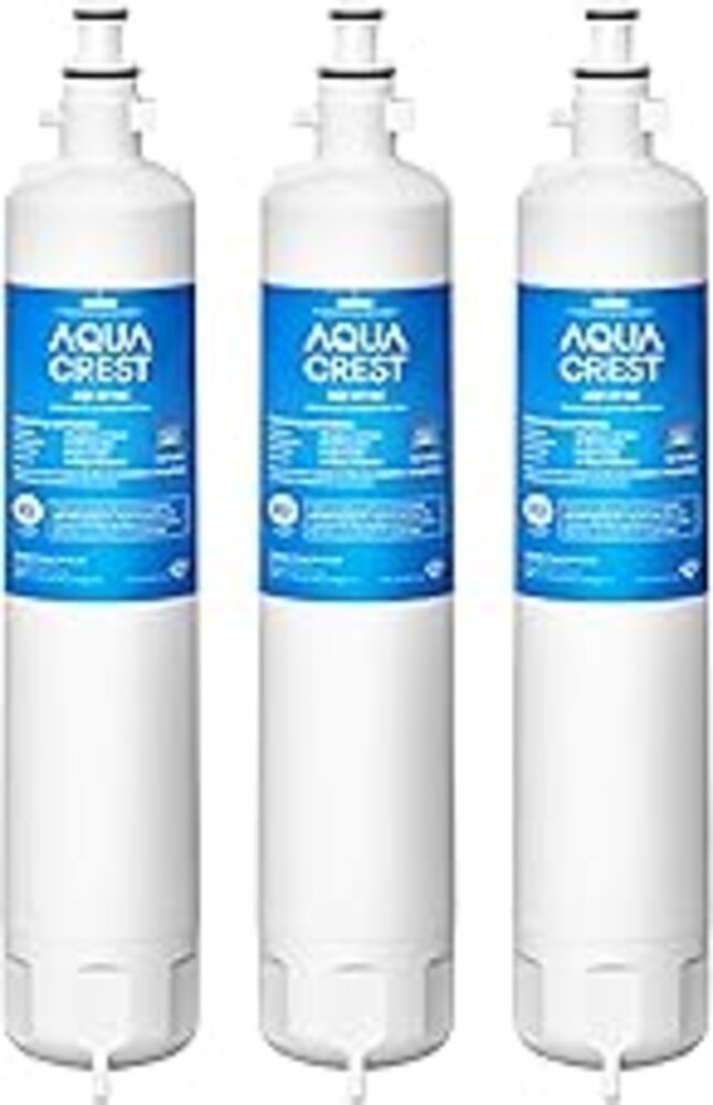 AQUA CREST AQF-FF19C Replacement for GE® RPWFE®, RPWF (with CHIP) Refrigerator Water Filter, Compatible with GYE22HMKES, GYS22GMNES, GYE22HBLTS, DFE28JSKSS, GFE28HMHES, GNE29GYNFS, 3 Filters