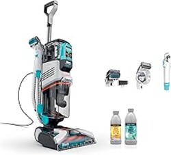 Shark CarpetXpert | Upright Carpet, Area Rug & Upholstery Cleaner | Carpet Shampooer with StainStriker Handheld Tough Stain Eliminator | Removes Tough Stains & Odors | 3 Cleaning Tools | White | EX201
