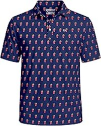 Tipsy Elves Men's Performance Golf Shirt - 4-Way Stretch, Quick Dry, Athletic Cut - Golf Polo
