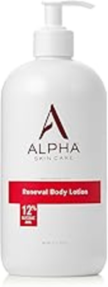 Alpha Skin Care Revitalizing Body Lotion, 12% Glycolic AHA, Simple & Effective Daily Moisturizer Hydroxy Acid, Hydrates & Exfoliates for Soft, Smooth Skin, Anti-Aging, 23 Oz