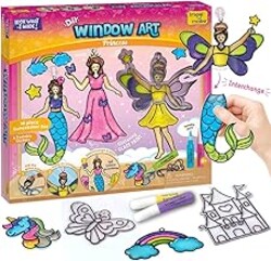 Imagimake Window Art Princess | Suncatcher Kit | Arts and Crafts for Kids Ages 8-12 | Girls Toys Age 6-8 | Unicorn Gifts for Girls Age 6-8 | 5 Year Old Girl Gift | 8 Year Old Girl Birthday Gift