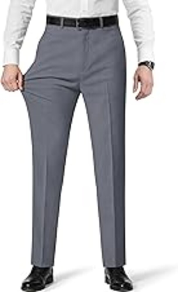RainbowDate Mens Stretch Dress Pants with Expandable Waist 3 Fits: Slim Fit/Classic Straight/Big & Tall