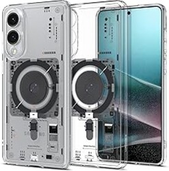 Spigen for Galaxy S25 Edge Case, Ultra Hybrid MagFit [Anti-Yellowing] [Compatible with MagSafe] [Fast Wireless Charging] - Neo One