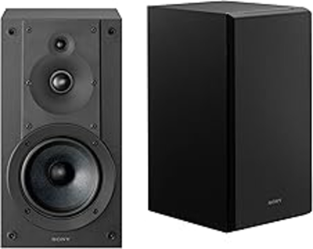 Sony CS Speakers, SS-CS5M2 3-Way 3-Driver Hi-res Bookshelf Speakers (Pair), Black