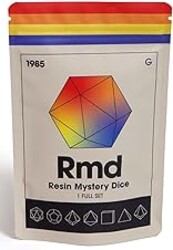 Sharp Edge Dice Set for DND for Dungeons and Dragons Ttrpg Games, Multi-Sided RPG Polyhedral Resin DND Dice Set | Collectable Dice (Resin Mystery Dice)