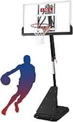 IGL Basketball Hoop Outdoor with 52 Inch Shatterproof Backboard, 10FT Height Portable Basketball Hoop Outdoor, Adjustable Basketball Goal System