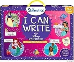 Skillmatics I Can Write Disney Princess - Reusable Preschool Learning Activities, Educational Toys & Games, Handwriting Aid, Back to School, Screen-Free Fun, Gift for Students, Kids, Toddlers Ages 3-6