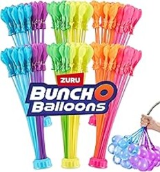 Bunch O Balloons Tropical Party (6 Pack) by ZURU, 200+ Rapid-Filling Self-Sealing Tropical Colored Water Balloons for Outdoor Family, Friends, Children Summer Fun (6 Pack)