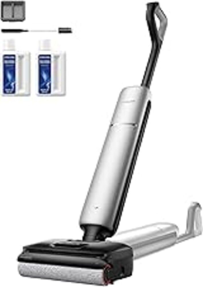 DREAME Aero Pro Wet Dry Vacuum Mop, Ultra-Slim with Hot Self-Cleaning/Self-Drying, 0 Hair Tangle Great for Pet Owner, Powerful Wet Dry Vacuum with 60min Runtime, Pick-up & Mop at The Same Time