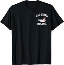 250 Years US Flag American 250th Anniversary Men Women Kids T-Shirt