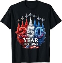 250 Years American 250th USA Patriotic 4th of July T-Shirt