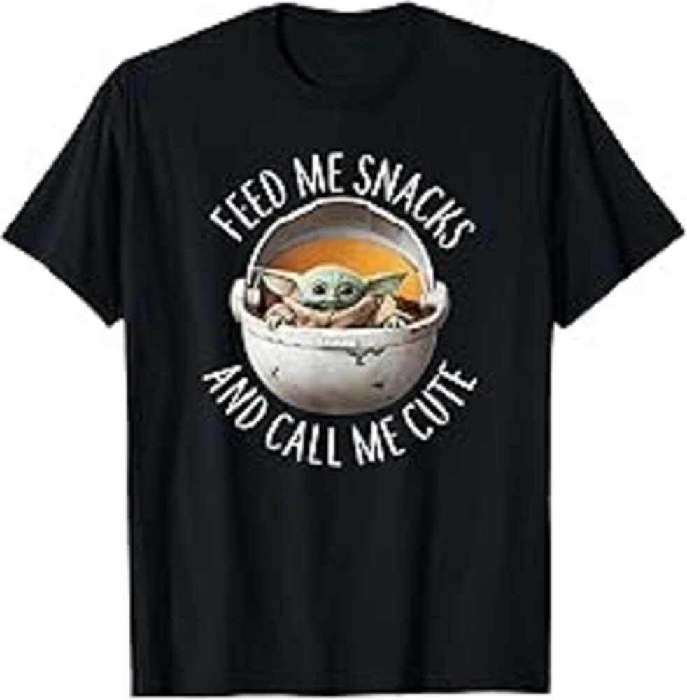 Star Wars: The Mandalorian Grogu Feed Snacks & Call Me Cute T-Shirt