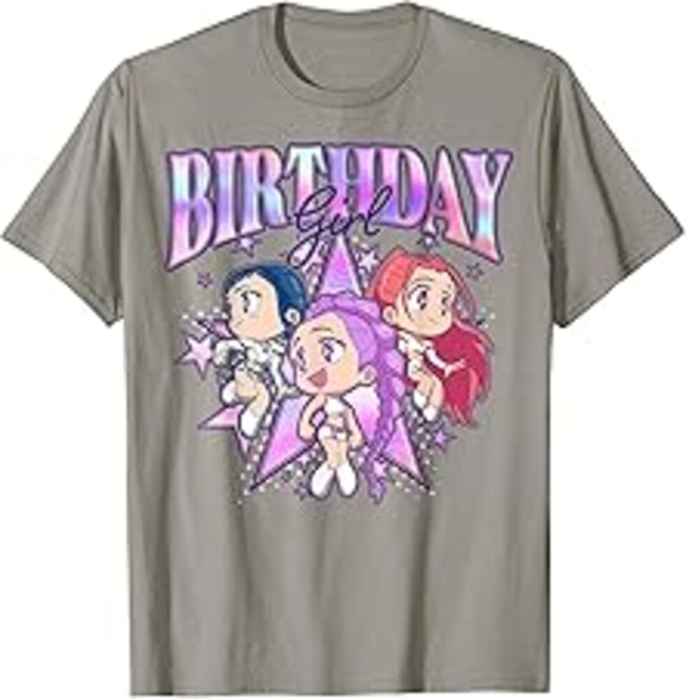 Kpop Demon Hunters Birthday Girl Cute Chibi Group Shot T-Shirt