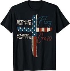 USA Flag Religious Quote 4th of July Christian Faith T-Shirt